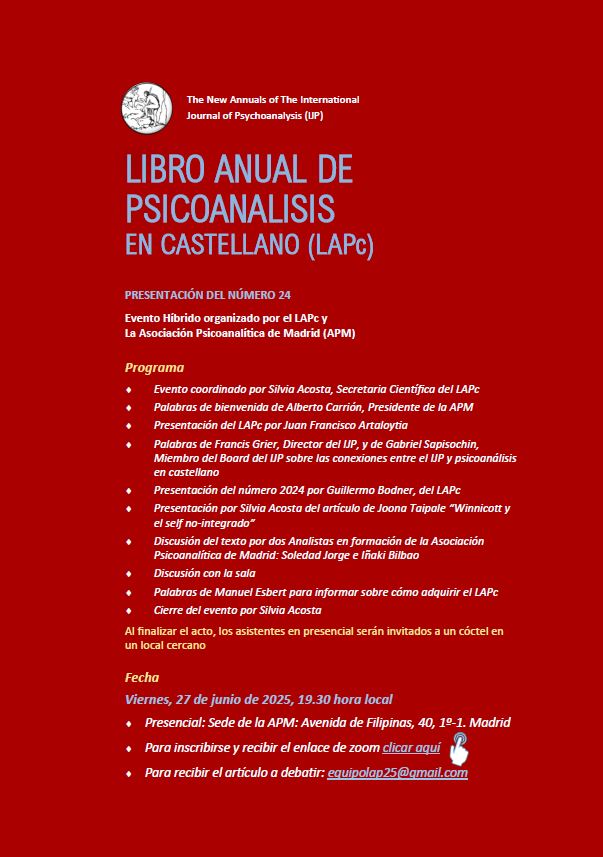 Presentación del libro anual de psicoanálisis 2024